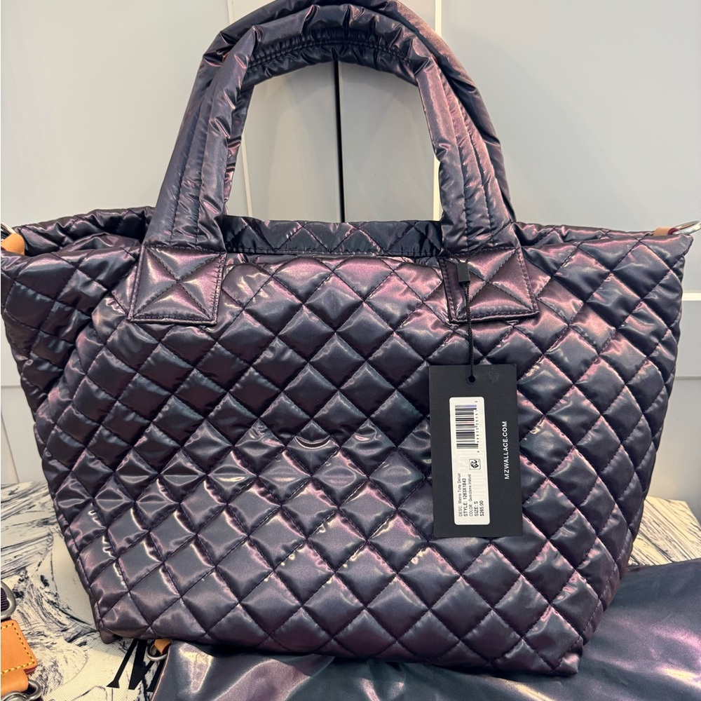 NWT MZ Wallace Small Metro Tote Deluxe Gemstone Iridescent RARE